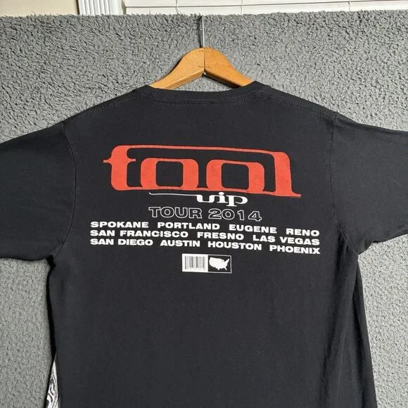 2014 VIP Tour Tool T-Shirt Progressive Metal Band Shirt Men's Tee Small - Picture 5 of 11
